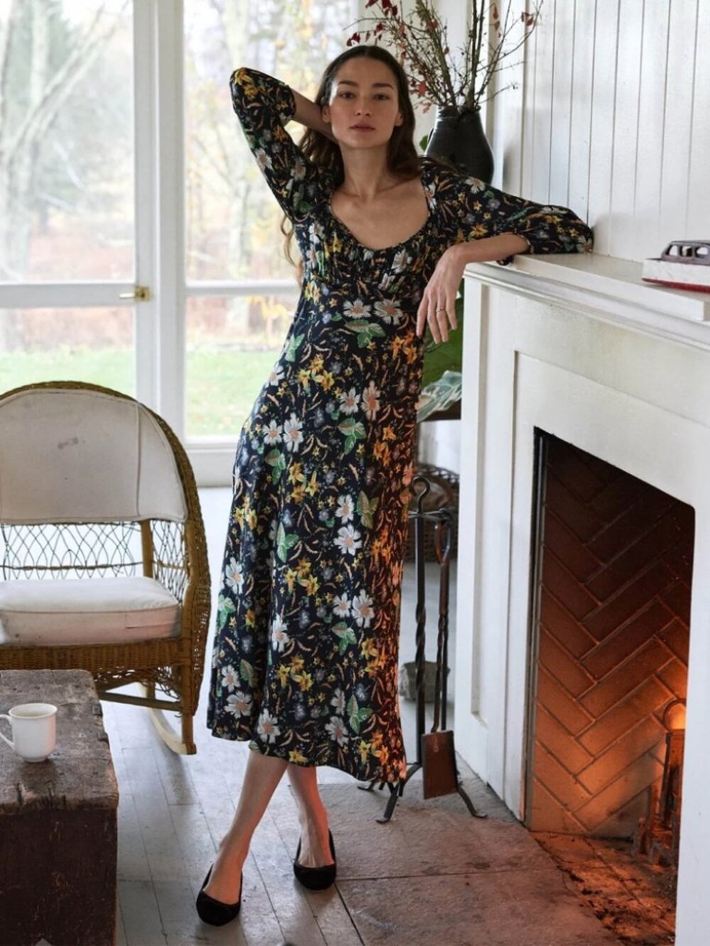 DOEN Guinevere Dress in Sweet Anemone | Like New